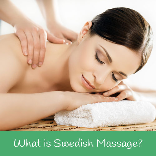 Woman getting a Swedish Massage